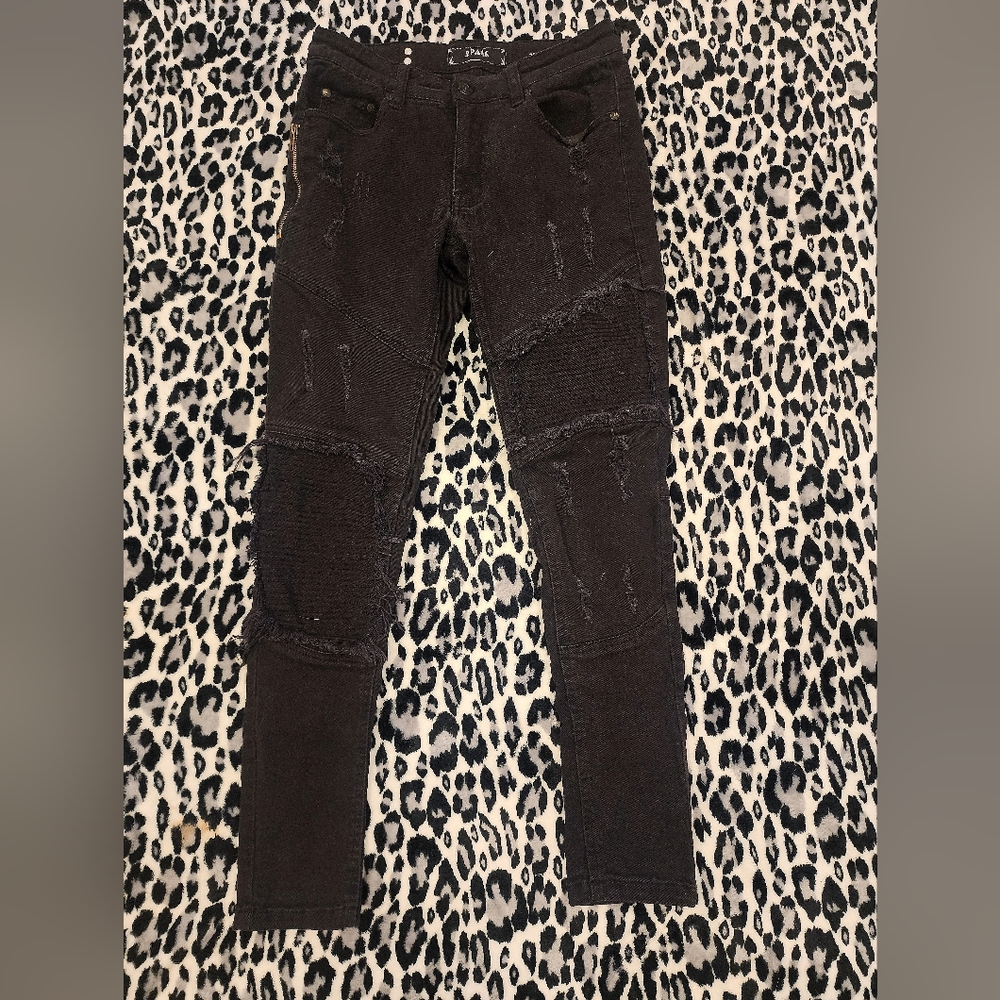 Spark Black Distressed Jeans